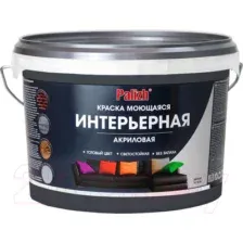 Краска Palizh Акриловая интерьерная моющаяся (3.3кг, графит)