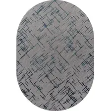Ковер для жилой комнаты Merinos Liman F164-OVAL-GRAY-D.BLUE (1.6х2.3)