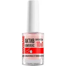 Укрепитель Lux Visage Актив Комплекс 10в1 для ослабленных и тонких ногтей 9 г