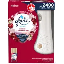 Автоматический освежитель воздуха Glade Пион и сочные ягоды (269мл)