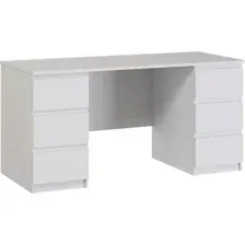 Стол Mio Tesoro Кастор 6 ящиков 151x65 2.03.06.040.1 (белый)