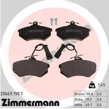 Тормозные колодки дисковые передняя ось ZIMMERMANN 20669.190.1