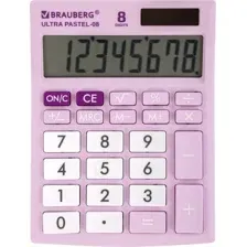 Калькулятор BRAUBERG Ultra Pastel-08-PR (250516)