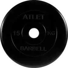 Диск MB Barbell Атлет 51 мм (1x15 кг)