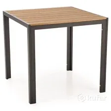 Садовый стол Halmar Fierro K (коричневый/черный)