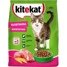 Kitekat для взрослых кошек (Телятинка аппетитная) 350 г
