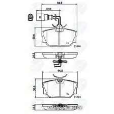 Тормозные колодки Comline CBP11151