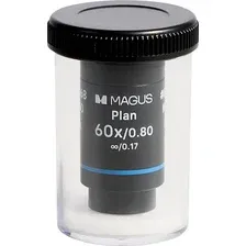 Объектив Magus 60PL60 Plan 60х/0.80 ∞/0.17 H60 мм 85068