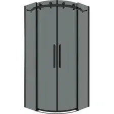 Душевой уголок Grossman Classic 100x100x195 301.K33.04.1010.21.10 (черный матовый/тонированное стекло)
