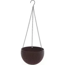 Кашпо BOTANICA Rattan (26x16см, коричневый)