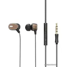 Наушники Ritmix RH-182M (коричневый)