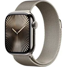 Apple Watch Series 10 LTE 42 мм (титановый корпус, титановый/титановый, миланская петля)