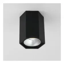 Светильник накладной черный матовый/серебро 25036/LED