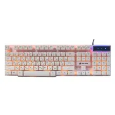 Клавиатура игровая KGK-15U WHITE Dialog Gan-Kata USB белая с подсветкой