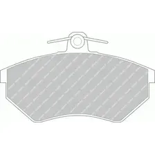 Тормозные колодки дисковые передняя ось FERODO FDB775