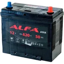 Автомобильный аккумулятор ALFA Asia JR 420A (50 А·ч)