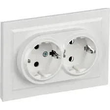 Розетка IEK Brite BR-R21-16-K01-F (белый)