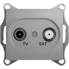 Розетка телевизионная Schneider Electric Glossa GSL000397 (алюминий)