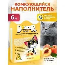 Наполнитель для туалета Doyzer Tofu персик 6 л