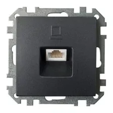 Розетка компьютерная RJ45 без рамки, графит Стиль Bylectrica