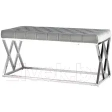 Банкетка Stool Group Инсигния / BENCH-011-GR (вельвет серый/сталь серебристый)