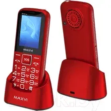 Кнопочный телефон Maxvi B21ds Up (красный)
