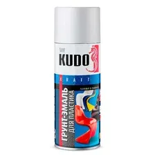 KUDO - Грунт-эмаль для пластика белая, 520мл / KU-6003