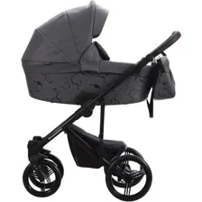 Универсальная коляска BEBETTO Magnum Light SE Pro (2 в 1, 07 темно-серая кожа/черная рама)