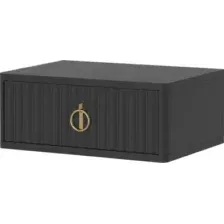 Прикроватная тумба Shtabe Royal 5100 эко (черный/р.золото)