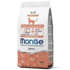 Корм Monge Cat Monoprotein Adult (Лосось) для кошек 10 кг