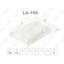 Воздушный фильтр LYNXAUTO LA-196